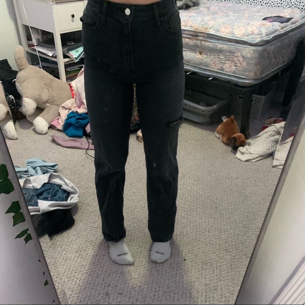 hollister dad jeans